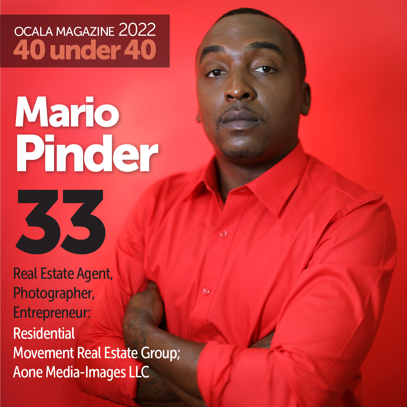 Mario Pinder Ocala Magazine 2022 40 under 40