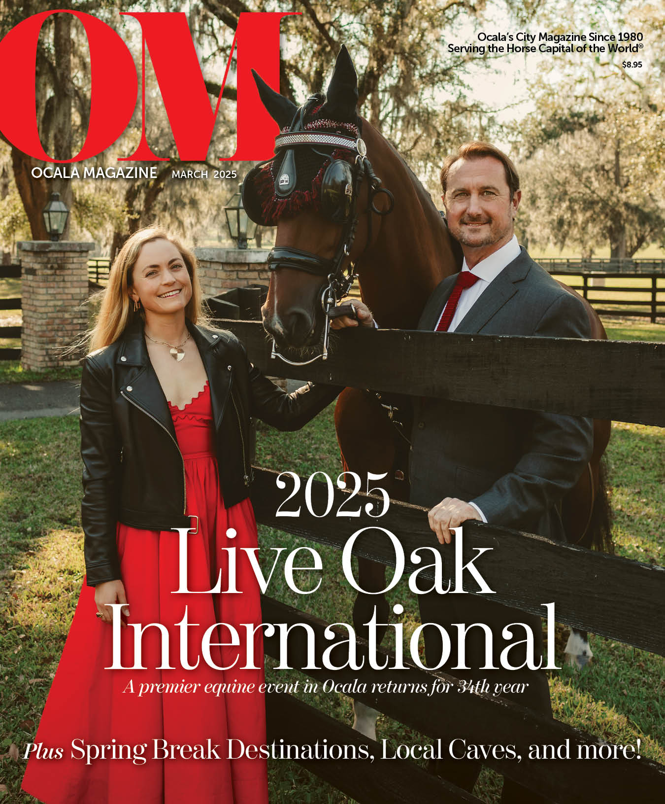 Ocala Magazine March 2025 Cover featuring Live Oak International