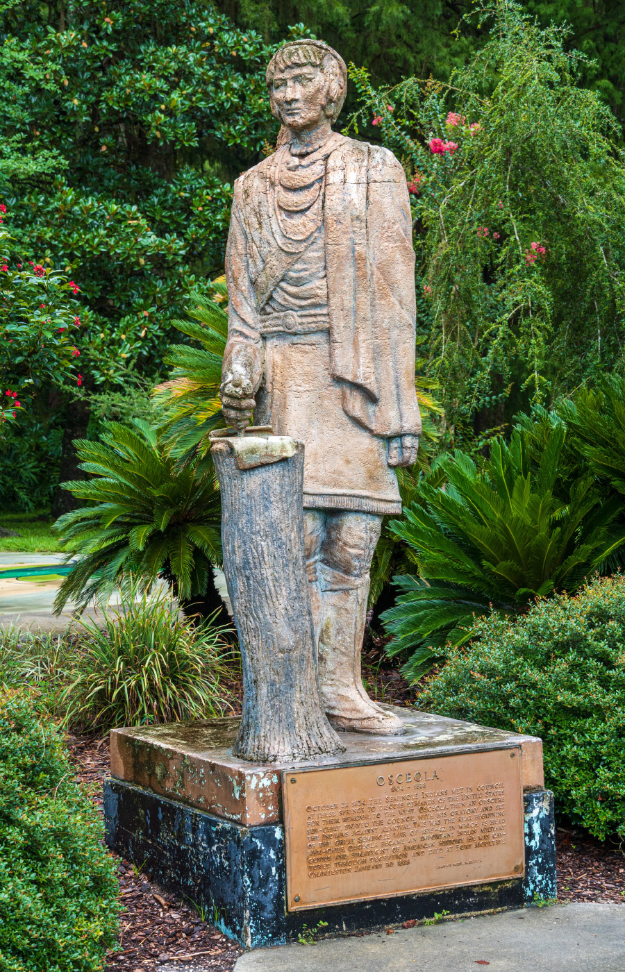 Statue of Seminole leader Osceola